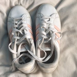 Pink adidas shoes